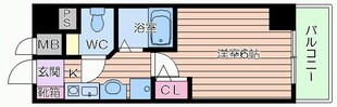 エスリード東天満第2の物件間取画像